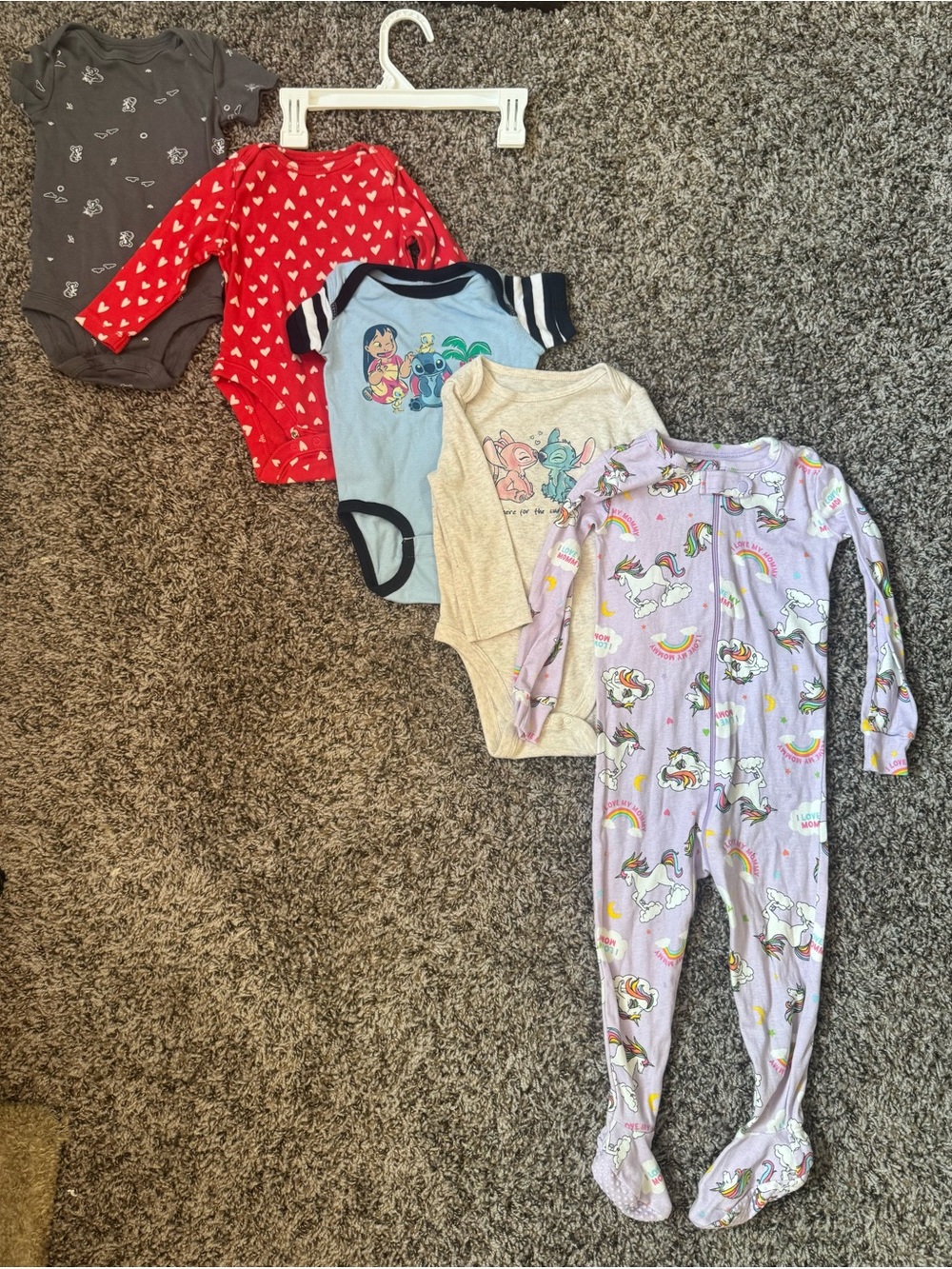 Baby Clothing Bundle Lot Disney Stitch Carter's Old Navy etc, 3M-18M
